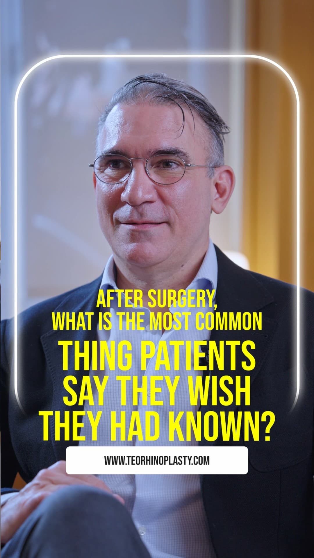 After surgery, what is the most common thing patients say they wish they had known?
