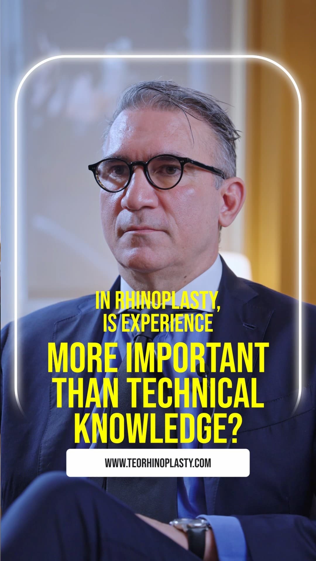 In rhinoplasty, is experience more important than technical knowledge?