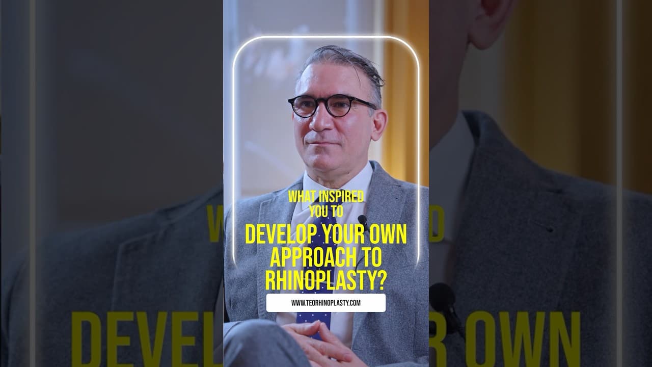 What inspired you to develop your own approach to rhinoplasty?